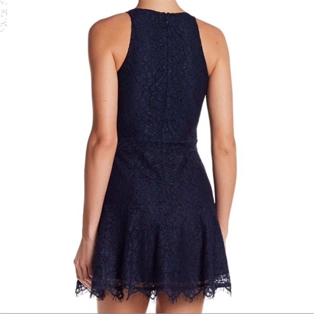 NWT Joie Adisa Dark Navy Sleeveless Lace Dress. Size 10. - Picture 3 of 10